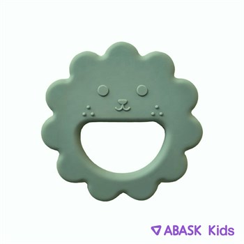 СИЛИКОНОВЫЙ ПРОРЕЗЫВАТЕЛЬ ABASK Kids львенок, цвет оливковый 78733 - фото 4878