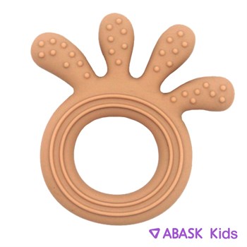 СИЛИКОНОВЫЙ ПРОРЕЗЫВАТЕЛЬ ABASK Kids осьминог, цвет бежевый 78729 - фото 4898