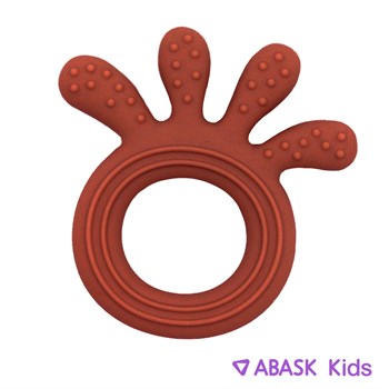 СИЛИКОНОВЫЙ ПРОРЕЗЫВАТЕЛЬ ABASK Kids осьминог, цвет коричневый 78732 - фото 4916