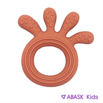 СИЛИКОНОВЫЙ ПРОРЕЗЫВАТЕЛЬ ABASK Kids осьминог, цвет оранжевый 78726 - фото 4925