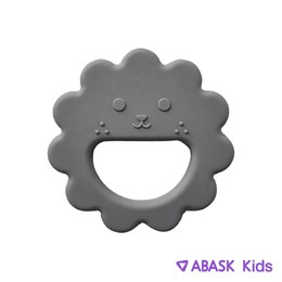 СИЛИКОНОВЫЙ ПРОРЕЗЫВАТЕЛЬ ABASK Kids львенок, цвет серый 78734