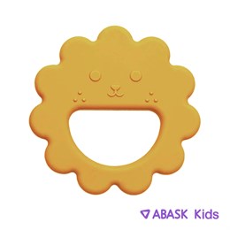 СИЛИКОНОВЫЙ ПРОРЕЗЫВАТЕЛЬ ABASK Kids львенок, цвет желтый 78735