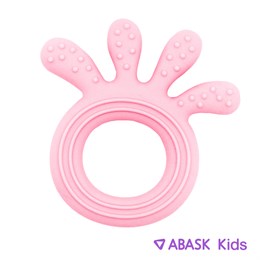 СИЛИКОНОВЫЙ ПРОРЕЗЫВАТЕЛЬ ABASK Kids осьминог, цвет светло-розовый