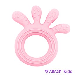 СИЛИКОНОВЫЙ ПРОРЕЗЫВАТЕЛЬ ABASK Kids осьминог, цвет светло-розовый 78730