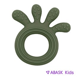 СИЛИКОНОВЫЙ ПРОРЕЗЫВАТЕЛЬ ABASK Kids осьминог, цвет оливковый 78728