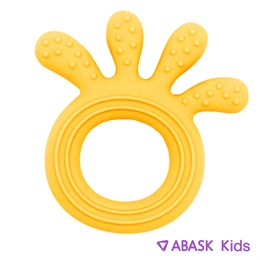 СИЛИКОНОВЫЙ ПРОРЕЗЫВАТЕЛЬ ABASK Kids осьминог, цвет желтый 78725